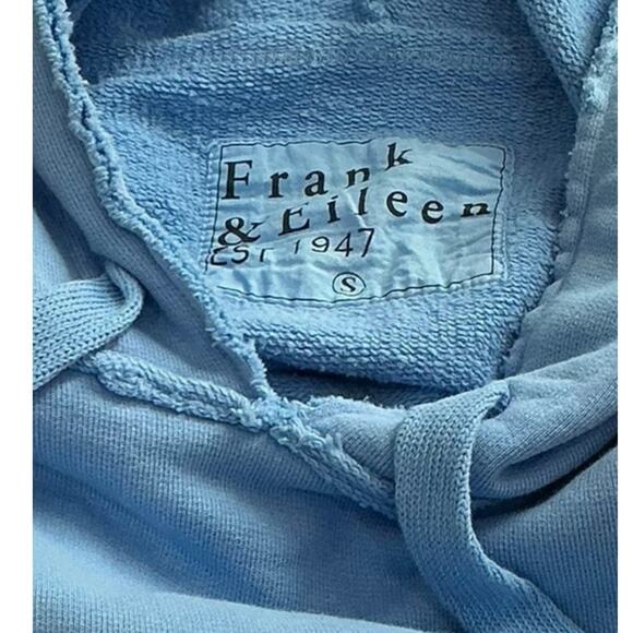 Frank & Eileen Mini James Hooded Dress Size Small Bright Baby Blue Triple Fleece - Picture 7 of 8